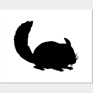 Chinchilla Silhouette Posters and Art